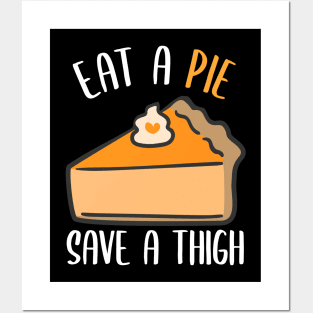 Vegan Thanksgiving Pumpkin Pie Posters and Art